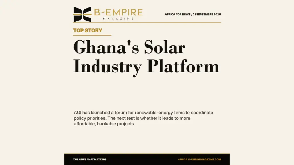 Ghana's New Renewable Energy Industry Platform Seeks a Stronger Voice for Solar