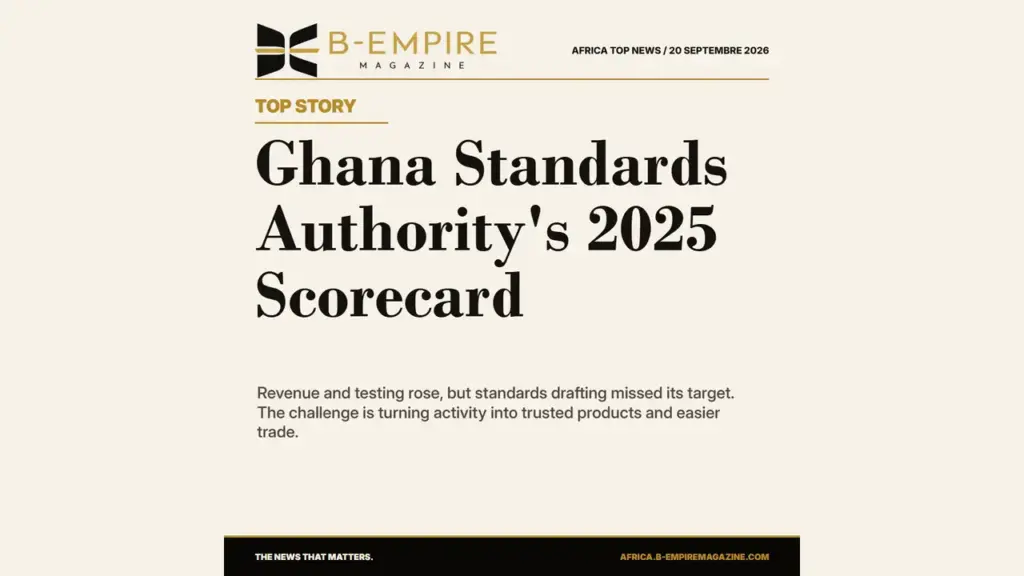 Ghana Standards Authority Reports Higher Revenue, Testing and Certification in 2025