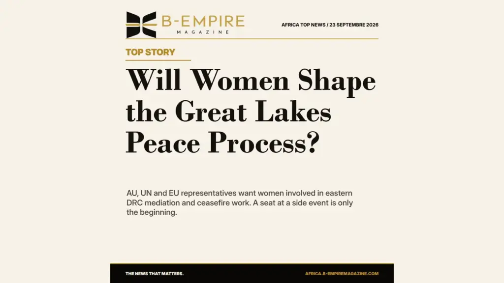Great Lakes Peace Push Puts Women's Role in DR Congo Talks to the Test