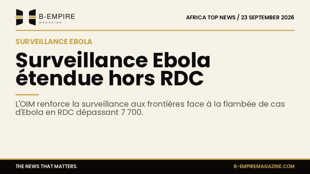 Opérateurs de santé de l'OIM effectuant des contrôles sanitaires à un port de la RDC