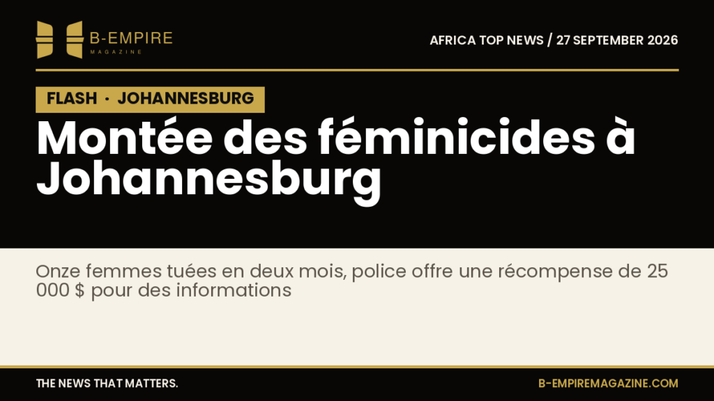 Rising femicides in Johannesburg spark national outcry and police reward