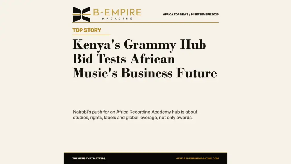 Kenya’s Grammy Hub Bid Turns African Music Into an Industry Test