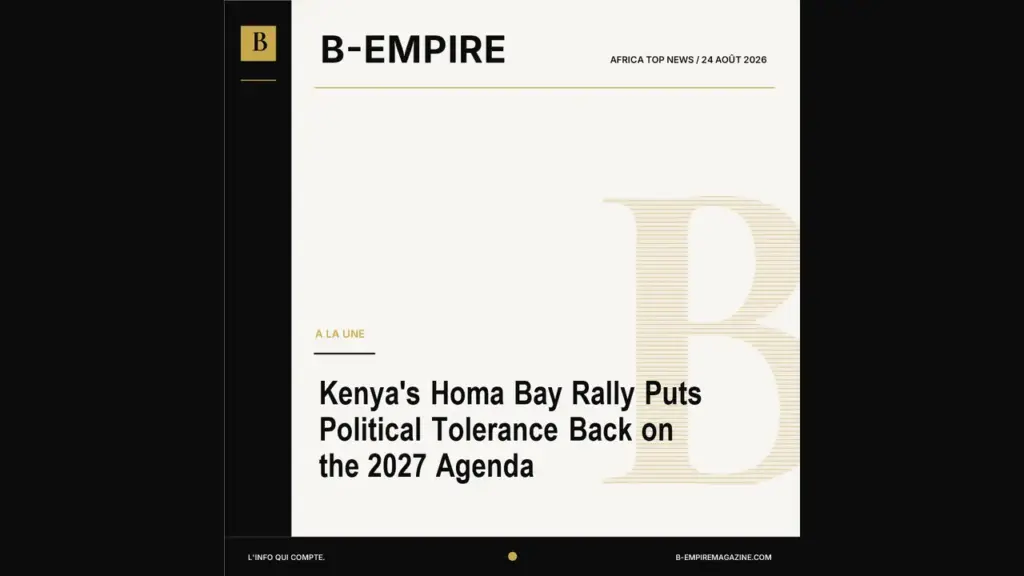 Kenya’s Homa Bay Rally Puts Political Tolerance Back on the 2027 Agenda