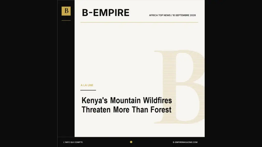 Kenya’s Mountain Wildfires Threaten More Than Forest