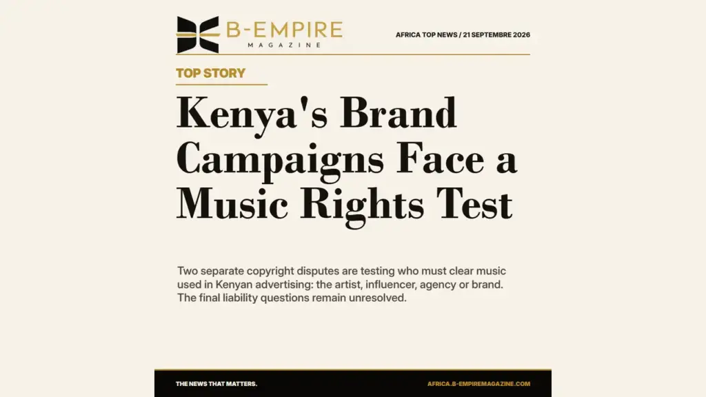 Kenya's Music Copyright Disputes Put Brand Campaign Contracts Under Scrutiny
