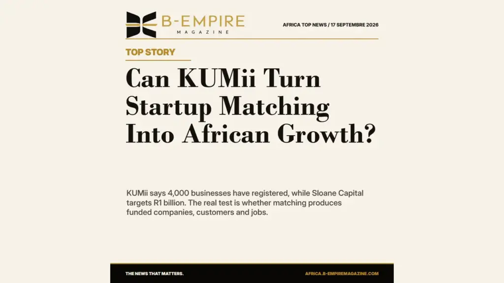 KUMii and Sloane Capital Test a New Model for Africa's Startup Funding Gap