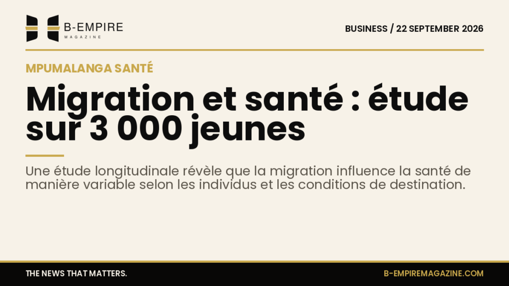 Graphique stylisé représentant 3 000 jeunes adultes symbolisant la population étudiée dans la région de Mpumalanga, Afrique du Sud.