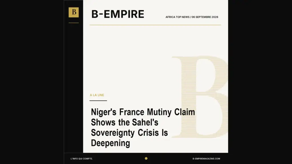 Niger's France Mutiny Claim Shows the Sahel's Sovereignty Crisis Is Deepening