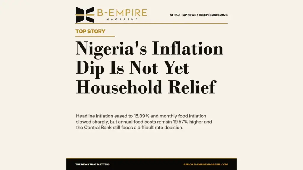 Nigeria's Inflation Eases to 15.39%, but Household Recovery Is Not Yet Secure