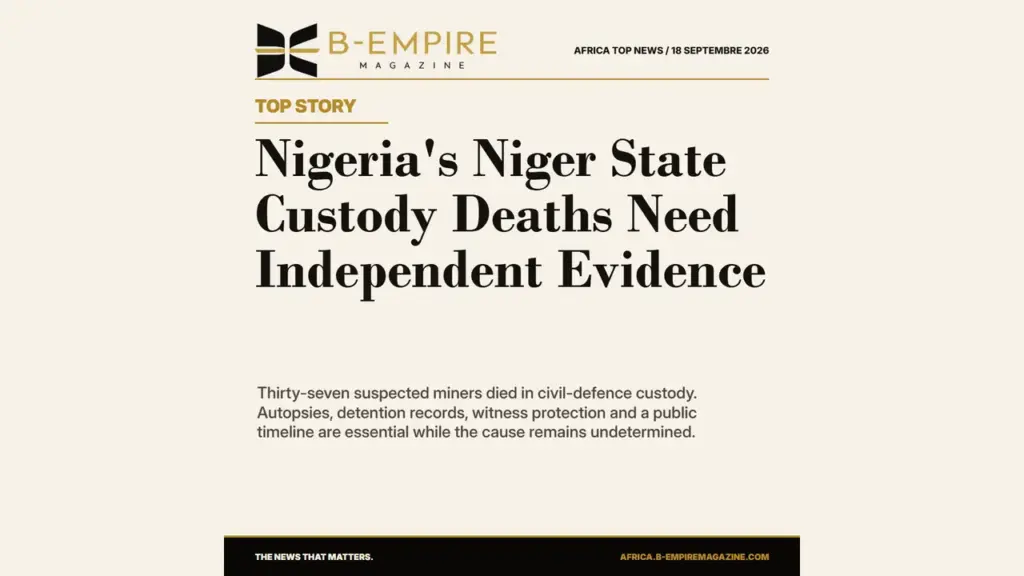 Nigeria's Niger State Custody Deaths Demand an Independent Chain of Evidence