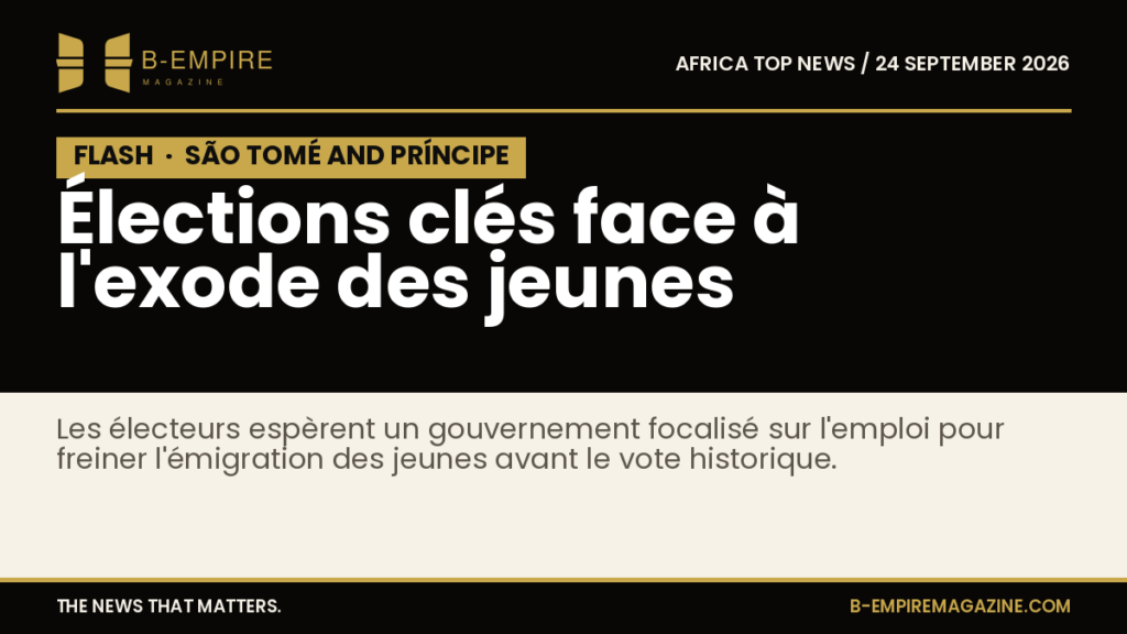 São Tomé and Príncipe prepares for elections as youth emigration challenges loom