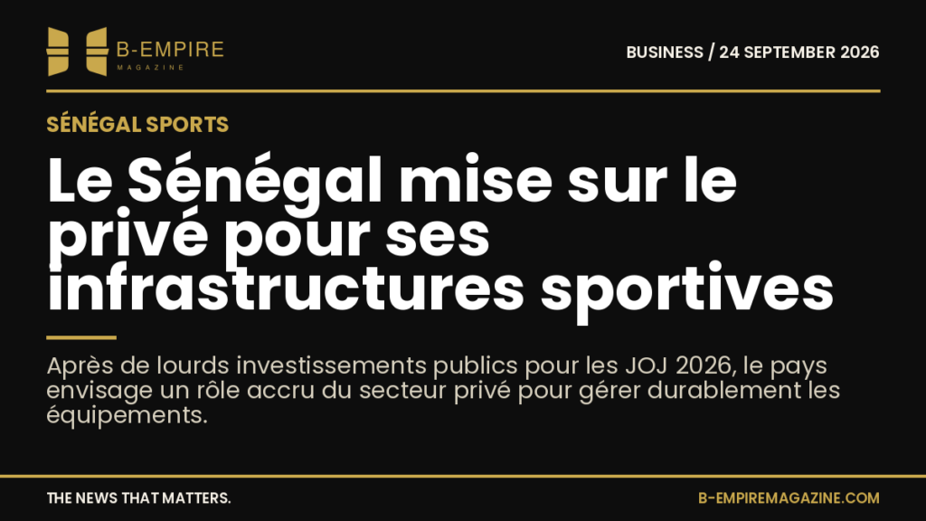 Senegal Explores Private Sector Role in Sports Facilities Post-Youth Olympics