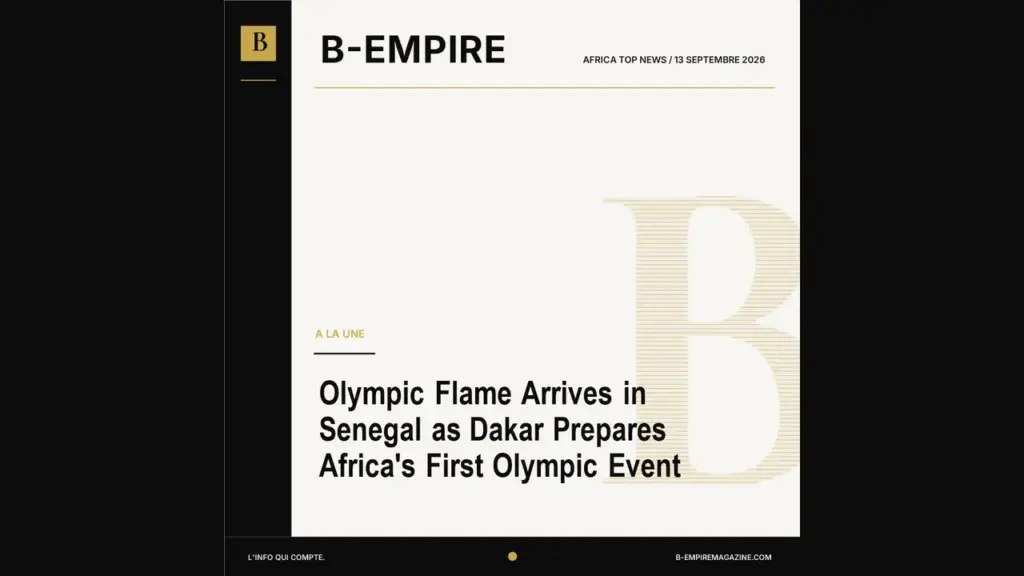 Olympic Flame Arrives in Senegal as Dakar Prepares Africa's First Olympic Event