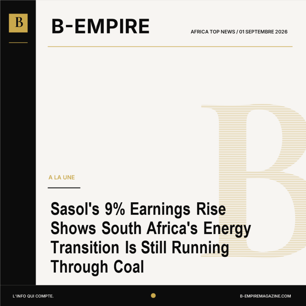 Sasol's 9% Earnings Rise Shows South Africa's Energy Transition Is Still Running Through Coal