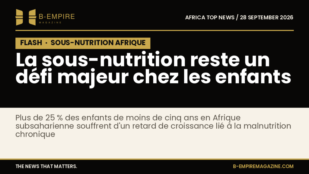 Undernutrition Remains a Major Challenge for Children Under Five in Sub-Saharan Africa