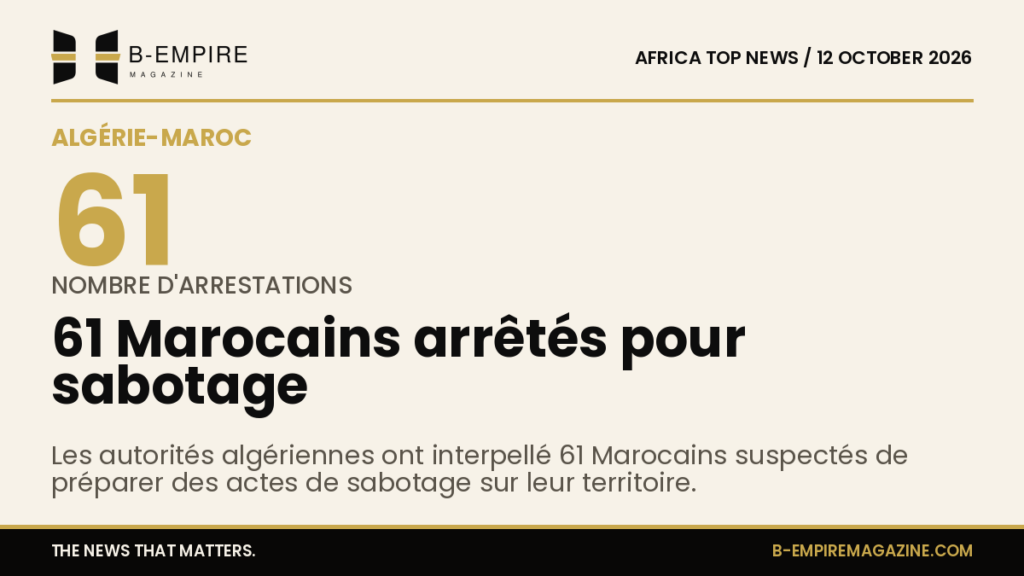 61 Moroccan nationals arrested by Algeria on sabotage suspicion