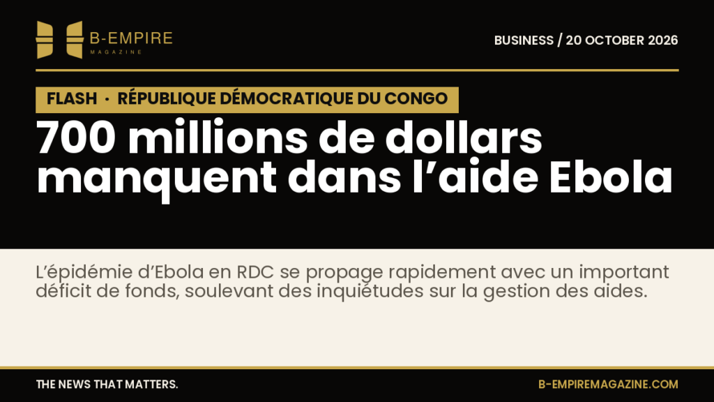 DR Congo faces $700 million Ebola aid gap amid outbreak spread