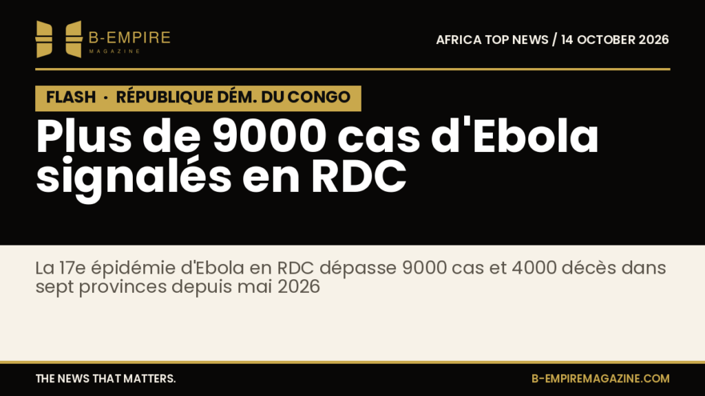 DR Congo reports more than 9,000 Ebola cases and 4,000 deaths