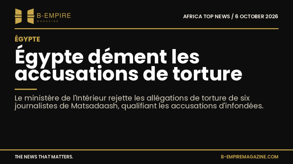 Egypt refutes torture claims by journalists from independent platform Matsadaash