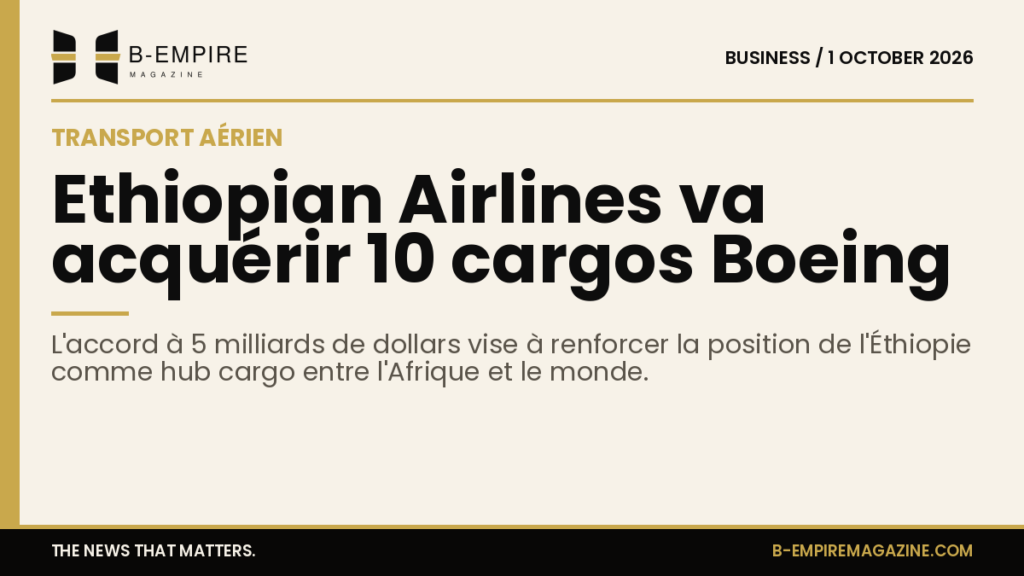 Ethiopian Airlines to acquire 10 new Boeing cargo aircraft
