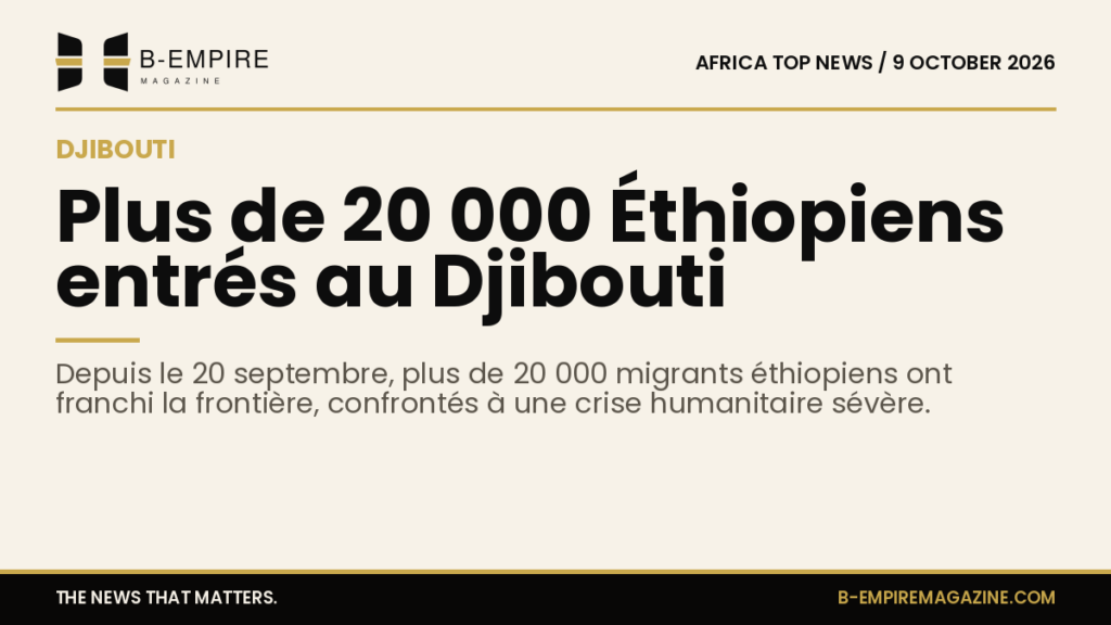 Over 20,000 Ethiopian Migrants Cross into Djibouti Amid Humanitarian Crisis