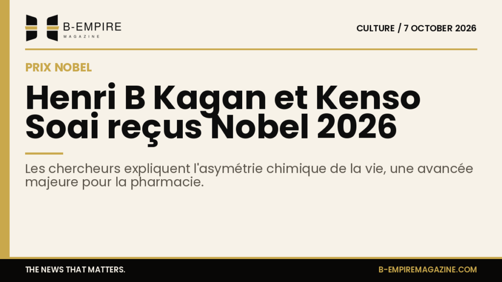 Portraits d'Henri B Kagan et Kenso Soai avec un fond papier et une bande dorée