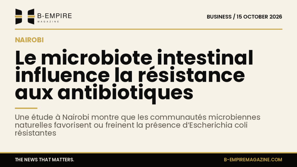 Research reveals gut bacteria’s role in antibiotic resistance among Nairobi residents