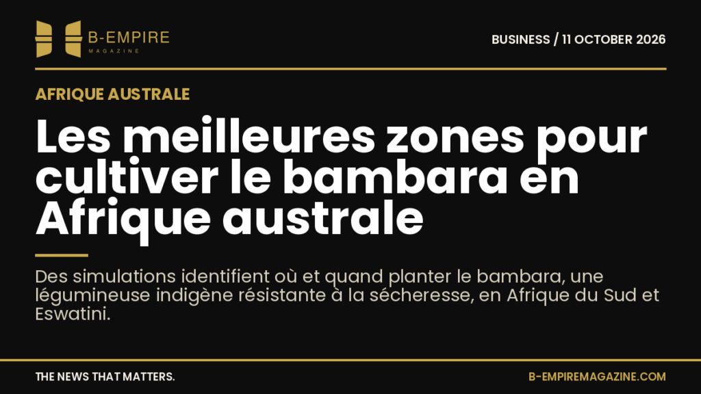 New Maps Identify Ideal Areas for Growing Bambara Groundnut in Southern Africa