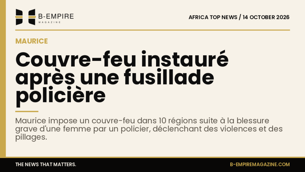 Curfew enforced in Mauritius following police shooting and protests