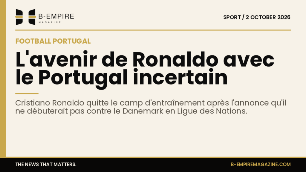 Cristiano Ronaldo’s future with Portugal uncertain after training camp exit