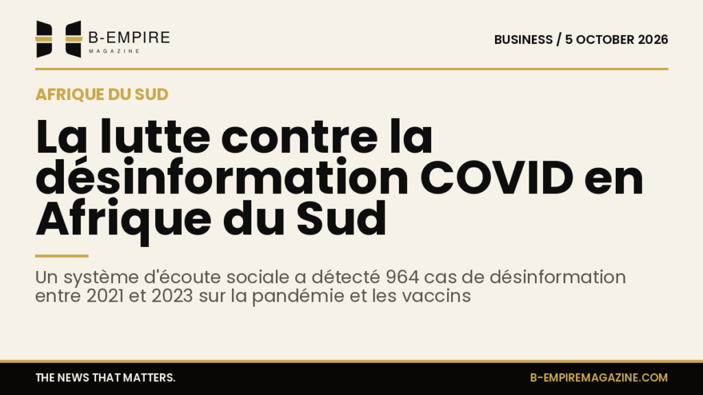South Africa employs social listening to address persistent COVID misinformation