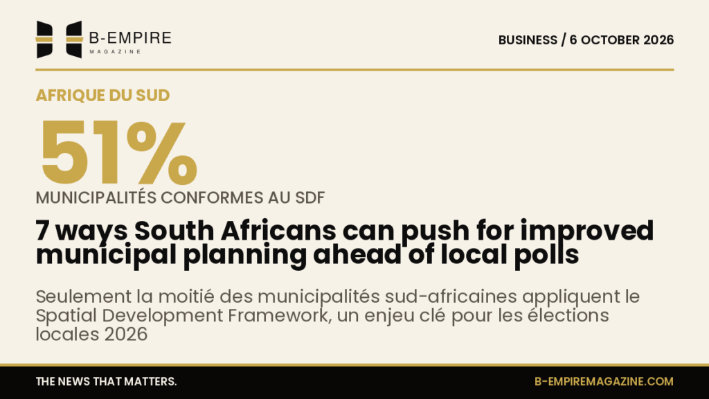 7 ways South Africans can push for improved municipal planning ahead of local polls