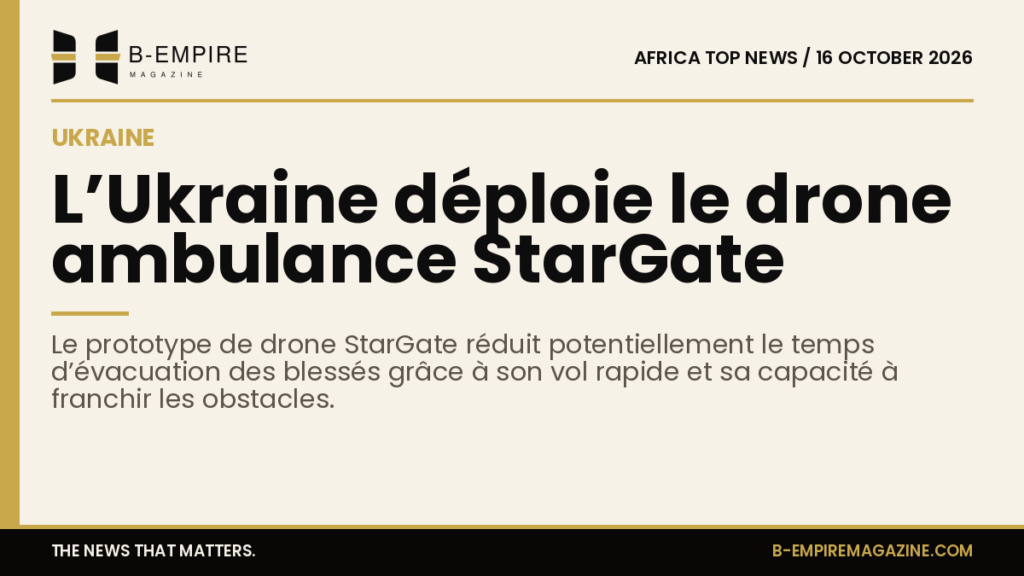 Ukraine deploys StarGate drone prototype to cut casualty evacuation times