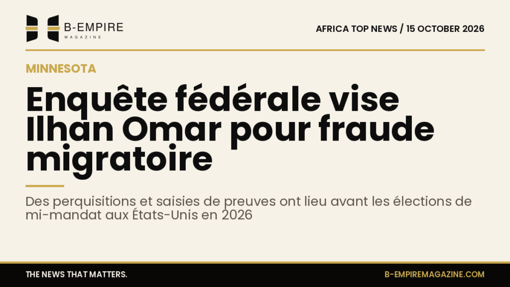 Investigation targets Minnesota’s Ilhan Omar over immigration paperwork