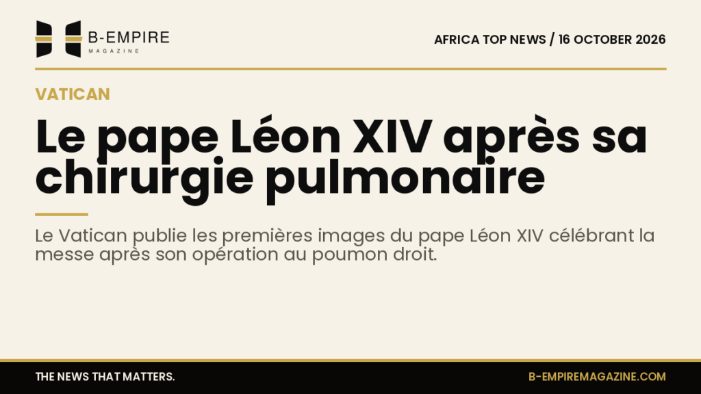 Vatican shares first images of Pope Leo XIV after lung cancer surgery