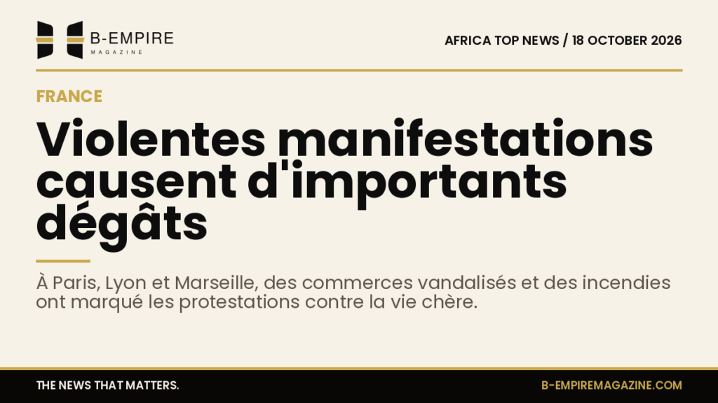 Violent protests in France leave Paris, Lyon and Marseille with extensive damage